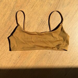 Women’s | Left On Friday Pool Days Bikini Top, Tan Lines Brown | Large